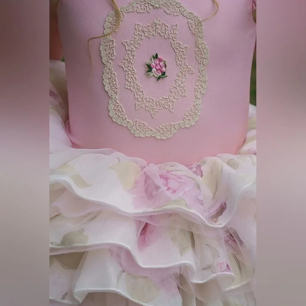 Dollcake Bouquet Tutu Pink Dress Size 8 New